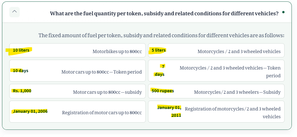 FAQs Frequently Asked Questions PM Fuel Relief